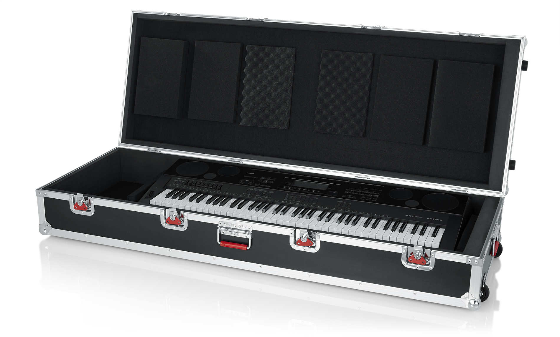 Extra Large 88 Note Road Case w/ wheels