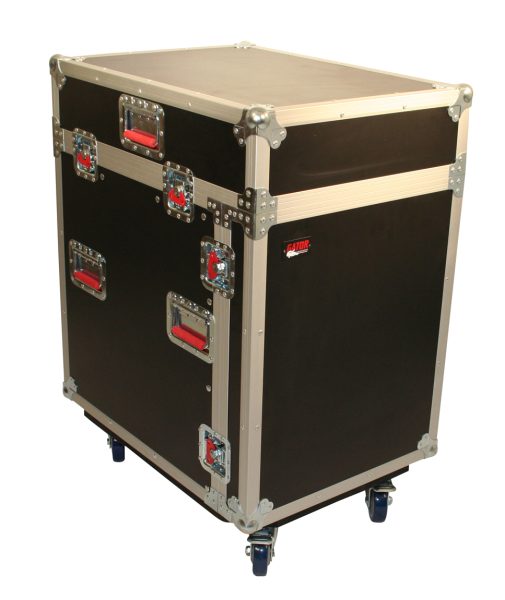 12U Top, 12U Side Audio Road Console Rack - Gator Cases