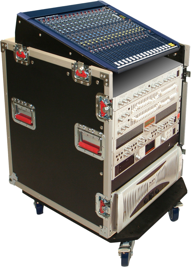 12U Top, 12U Side Audio Road Console Rack Gator Cases