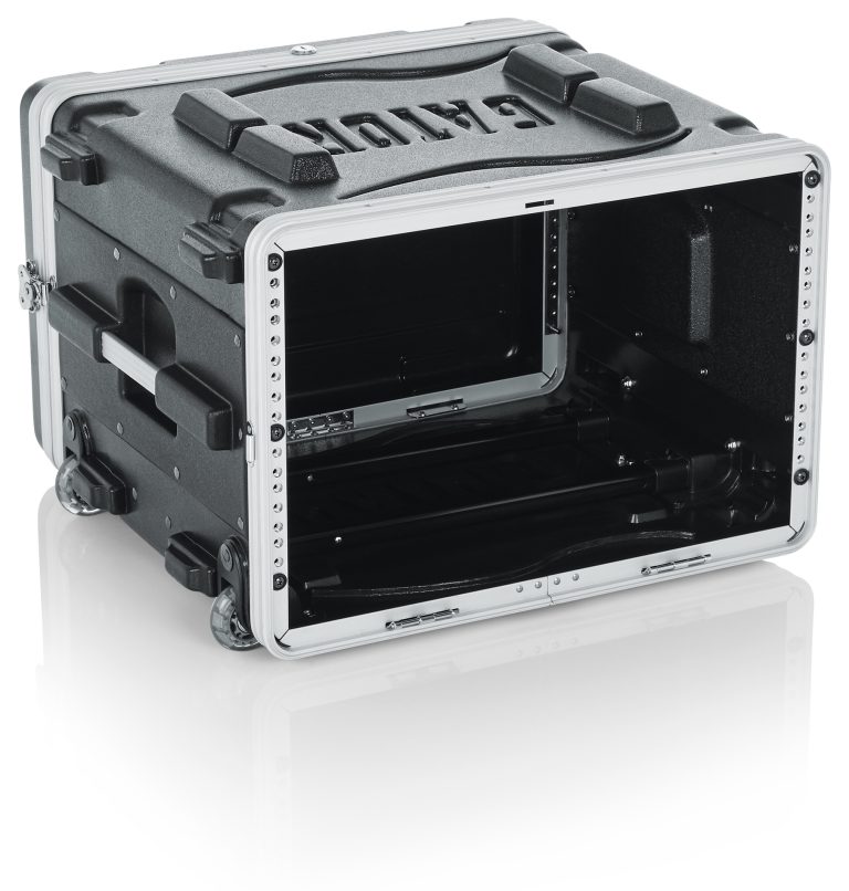 6U Audio Rack; Rolling-GRR-6L - Gator Cases
