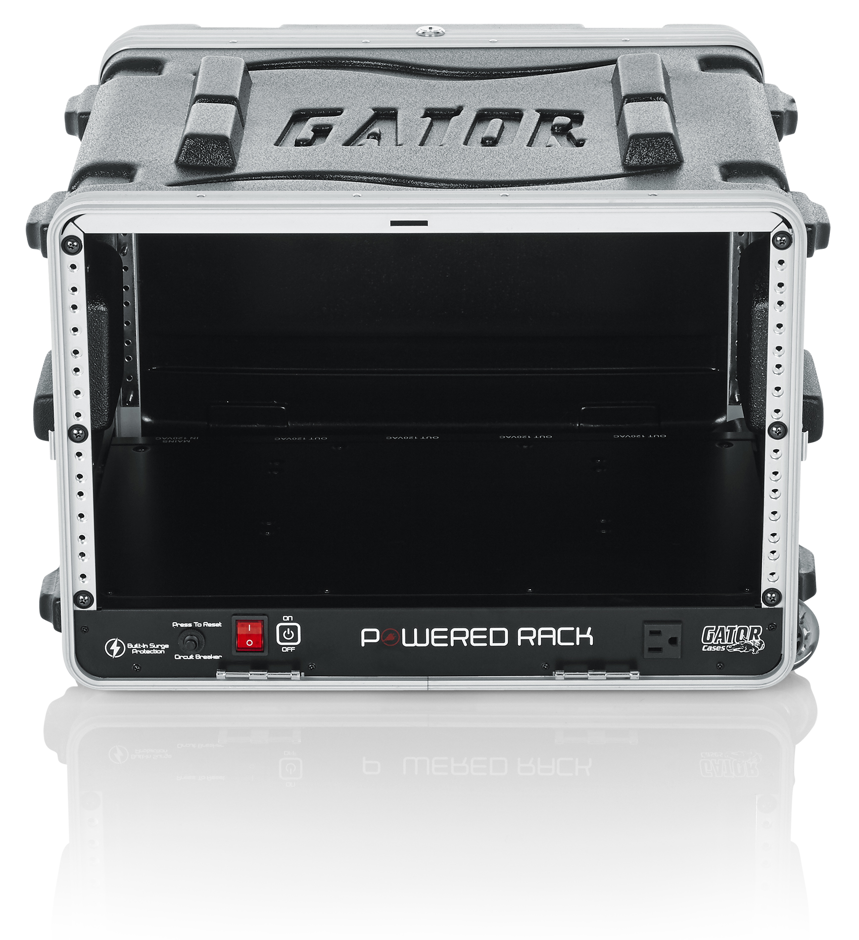 6U Audio Rack; Powered Rolling-GRR-6PL-US