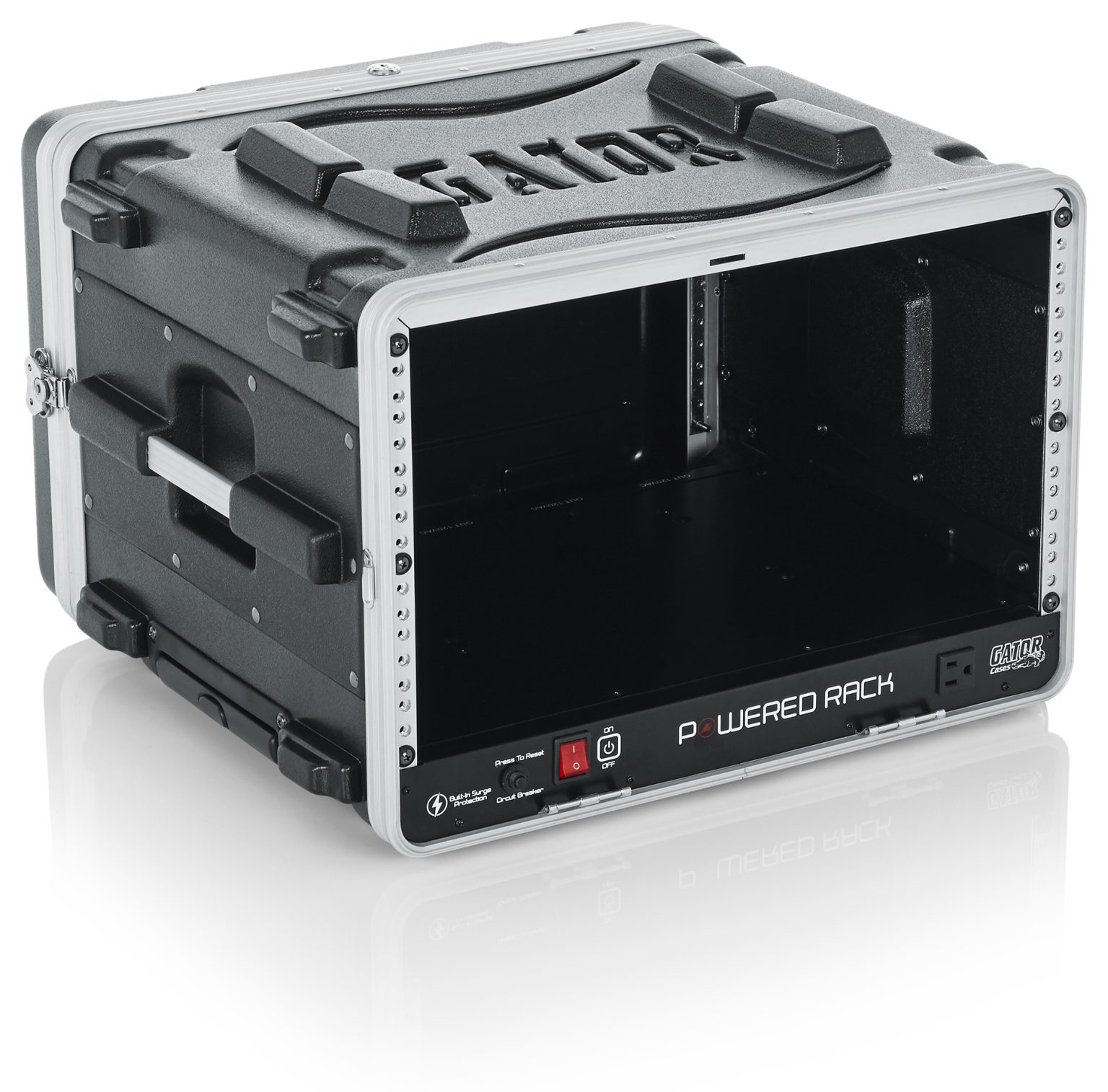 6U Audio Rack; Powered Rolling-GRR-6PL-US - Gator Cases