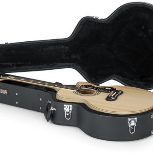 Jumbo Acoustic Guitar Deluxe Wood Case-GW-JUMBO