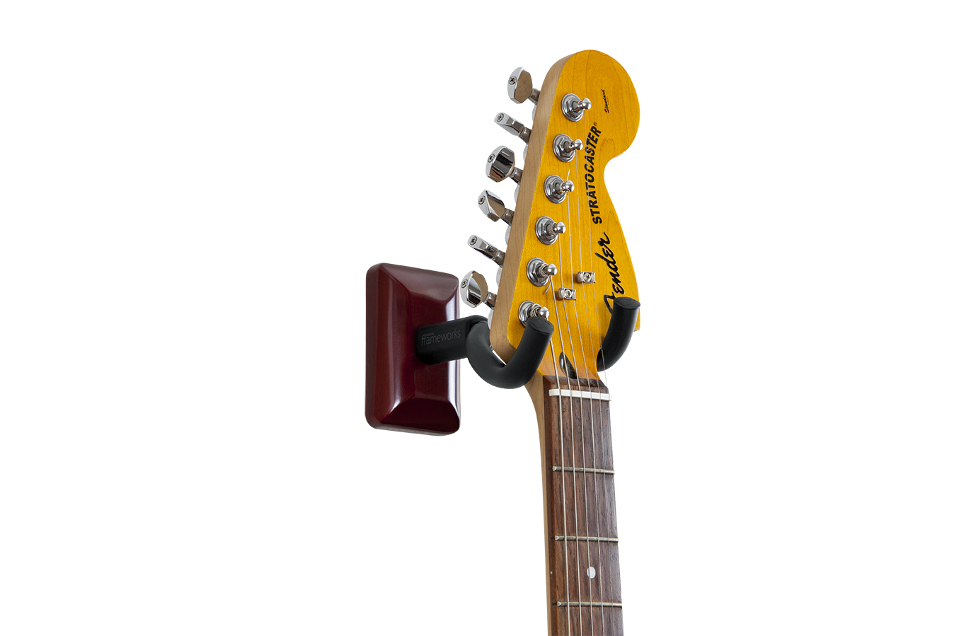 Cherry Wall Mount Guitar Hanger-GFW-GTR-HNGRCHR