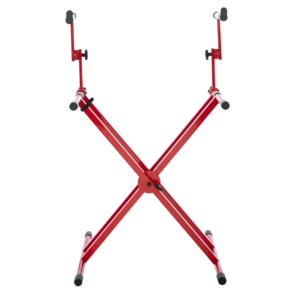 2 Tier X Style Keyboard Stand; Red-GFW-KEY-5100XRED
