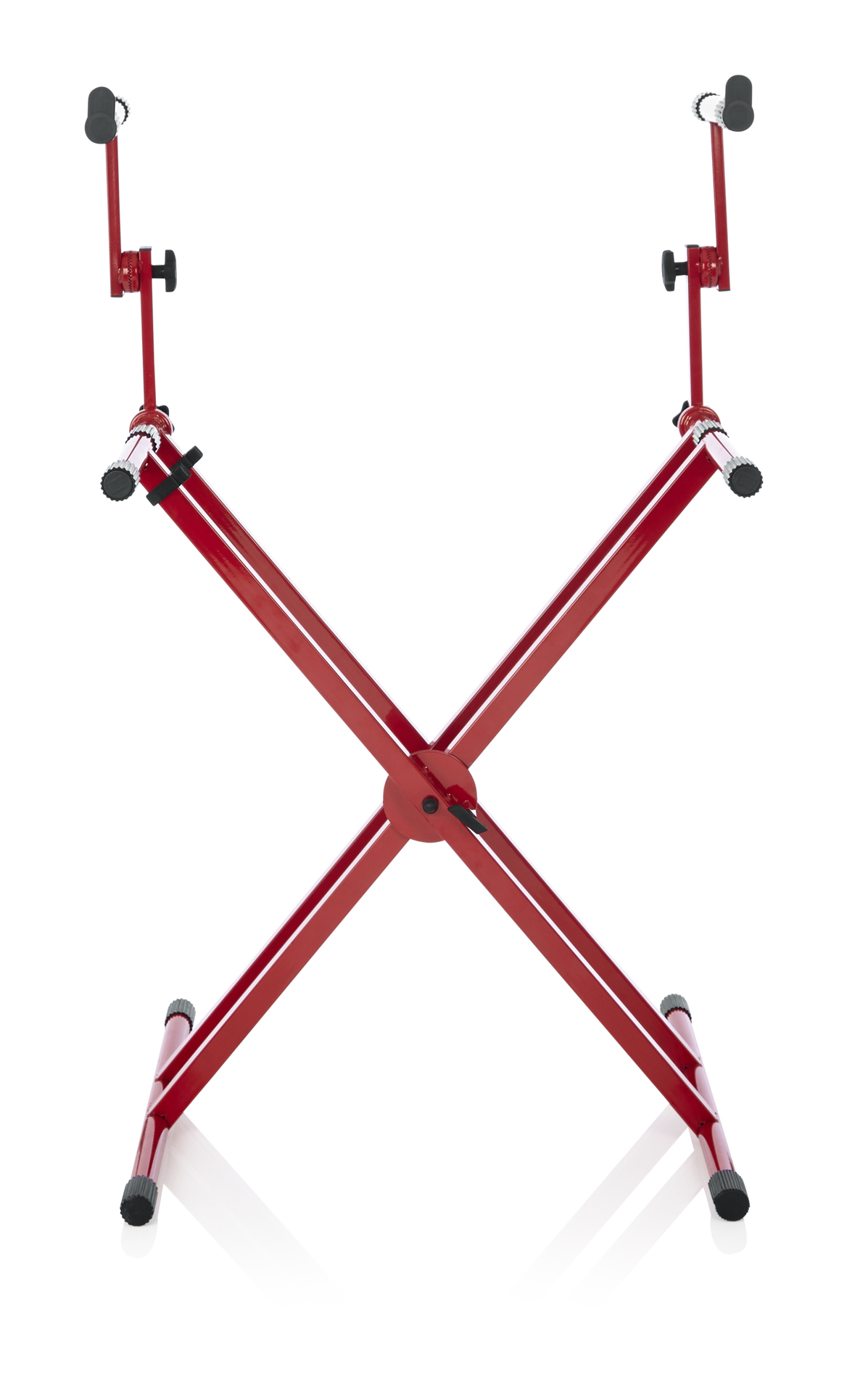 2 Tier X Style Keyboard Stand; Red-GFW-KEY-5100XRED