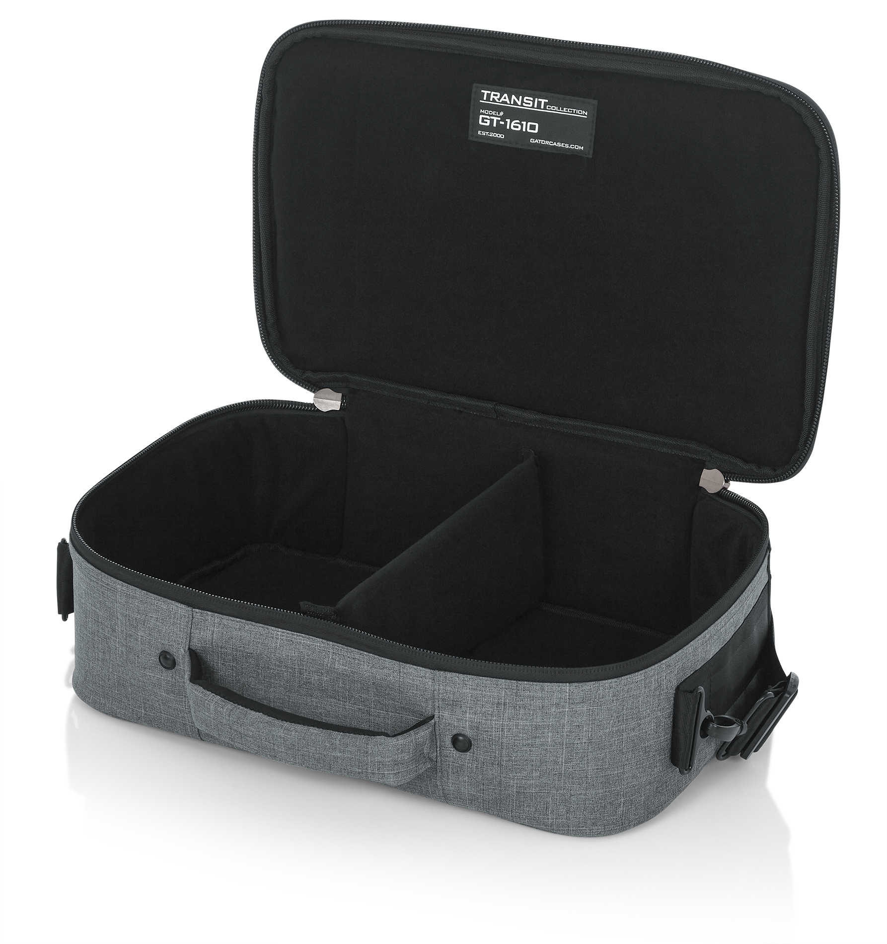 16″ x 10″ x 4.5″ Grey Transit Series Accessory Bag-GT-1610-GRY