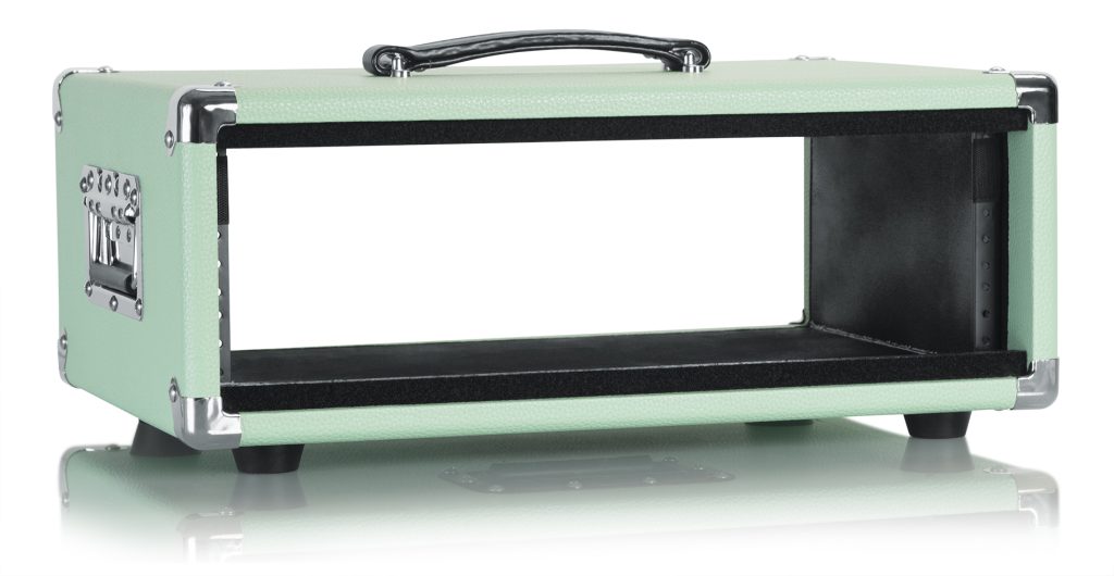 The Retro Rack Vintage Amp Vibe Rack Case 3U Seafoam Green-GR-RETRORACK-3SG - Gator Cases