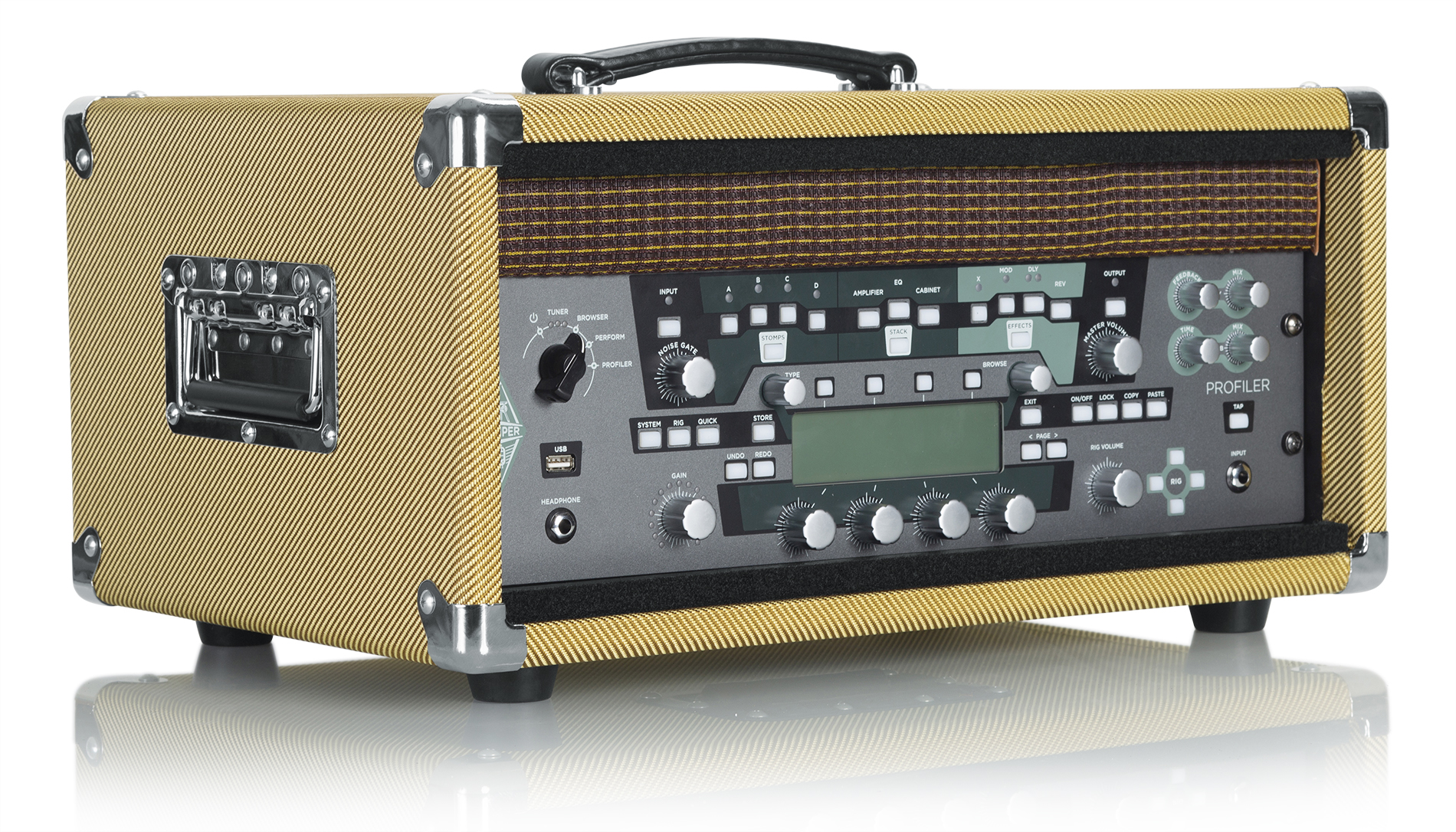 Vintage Amp Vibe Rack Case 4U Tweed-GR-RETRORACK-4TW