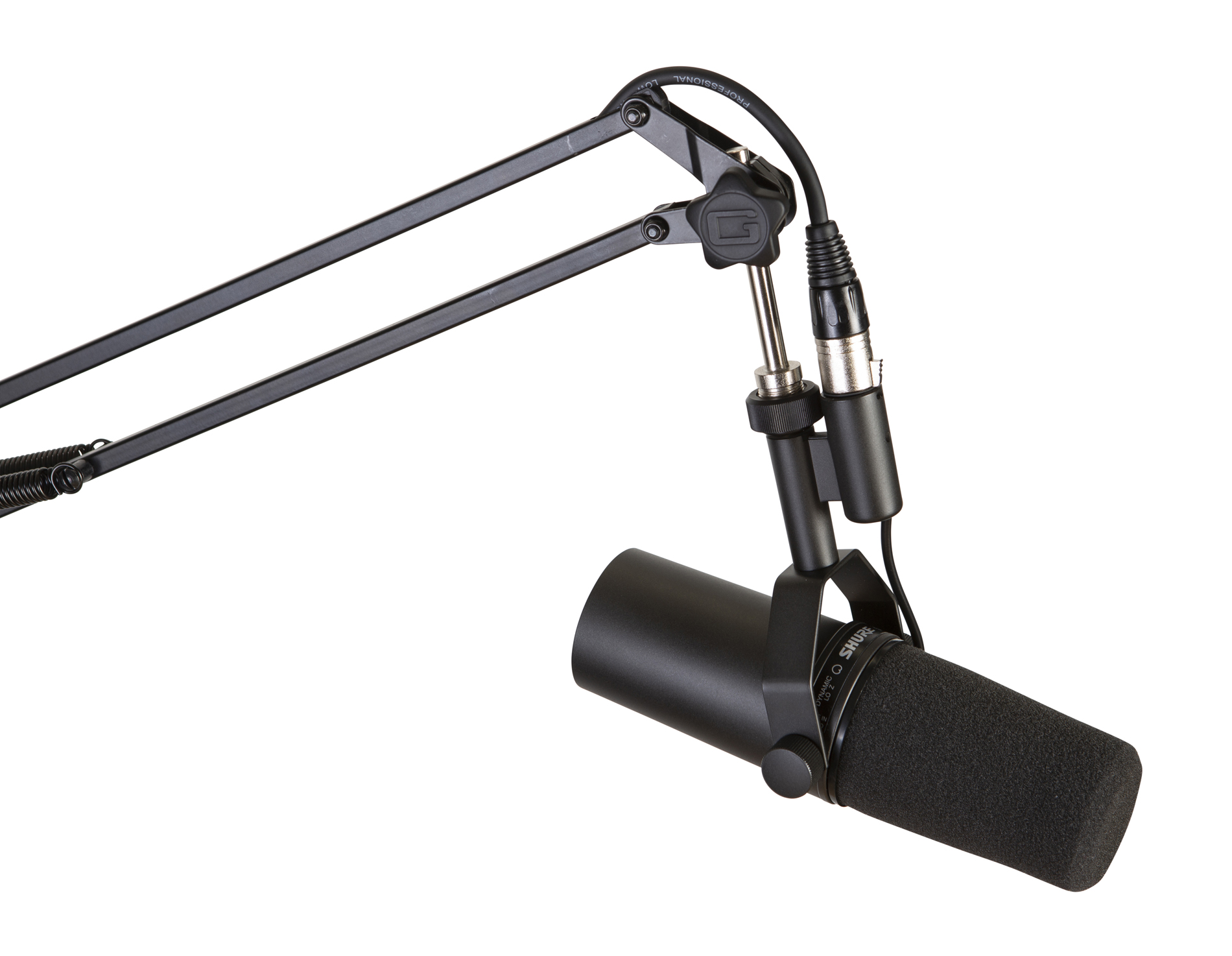 Gator Frameworks Deluxe Broadcast Microfoonstatief - Bureaus Giek Met XLR Kabel