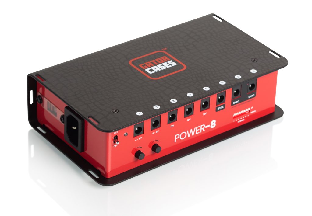Pedal Board Power Supply With 8 Isolated Outputs-GTR-PWR-8 - Gator Cases