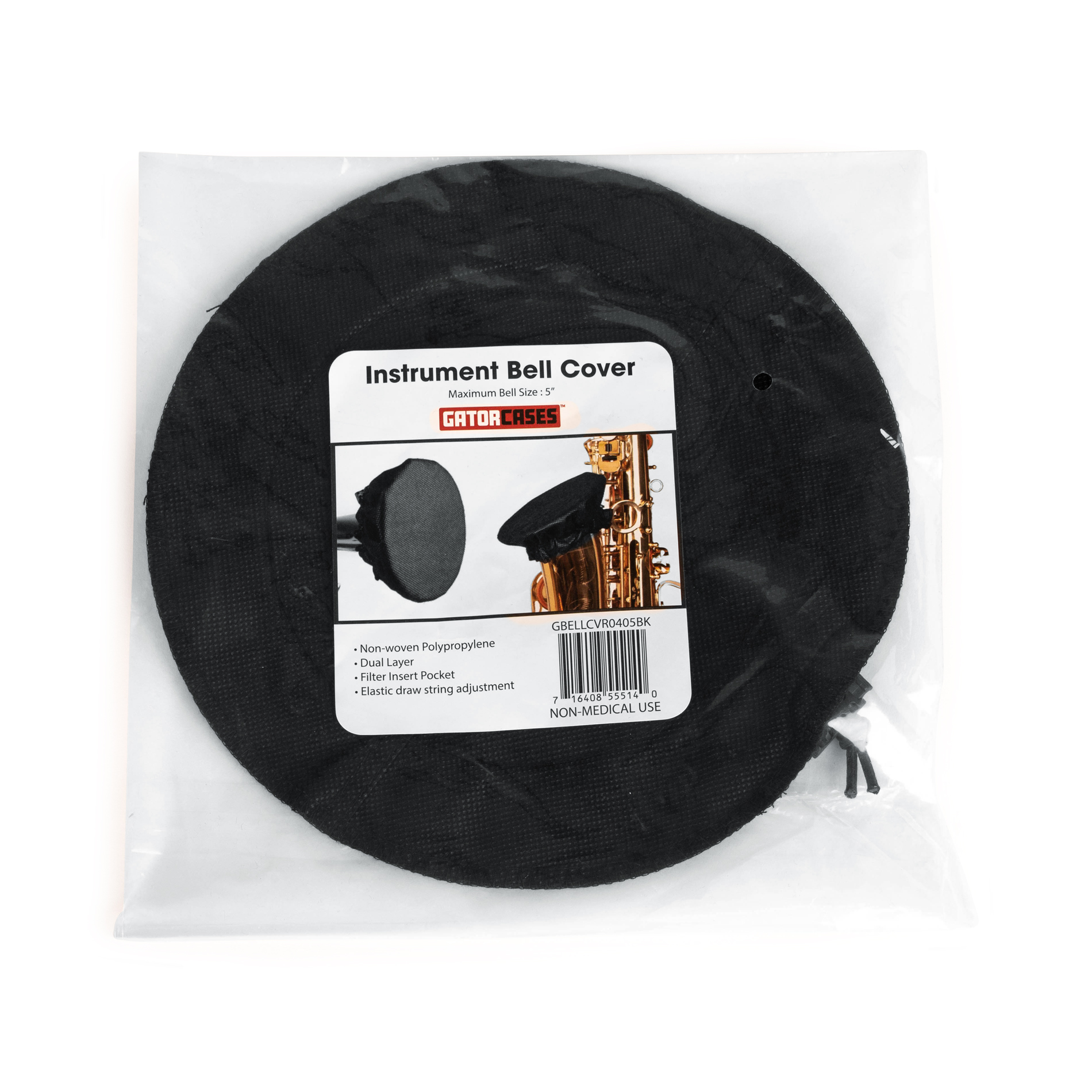 Black Bell Cover with MERV 13 filter, 10-11 Inches-GBELLCVR1011BK