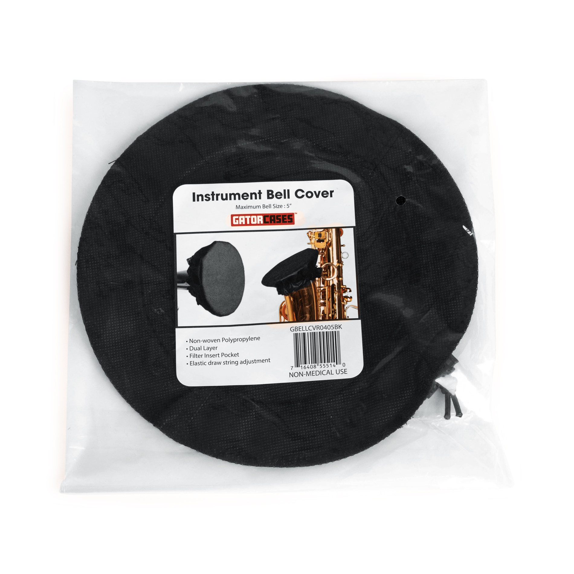 Black Bell Cover with MERV 13 filter, 18-19 Inches-GBELLCVR1819BK