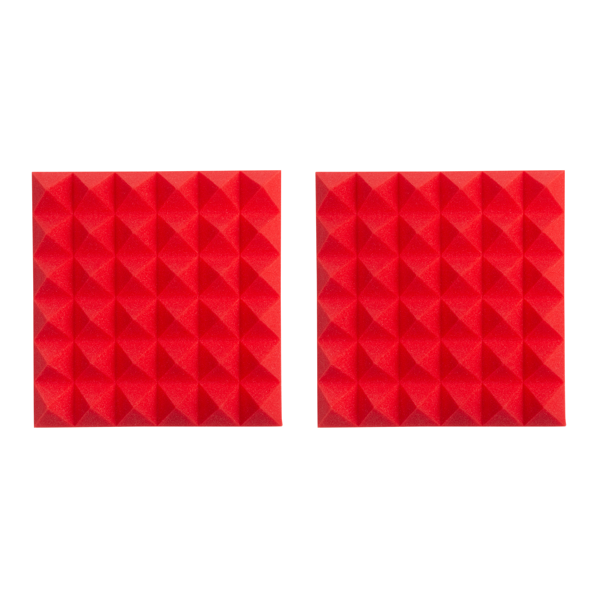 Herske dollar ring 2 Pack of Red 12x12" Acoustic Pyramid Panel-GFW-ACPNL1212PRED-2PK - Gator  Cases