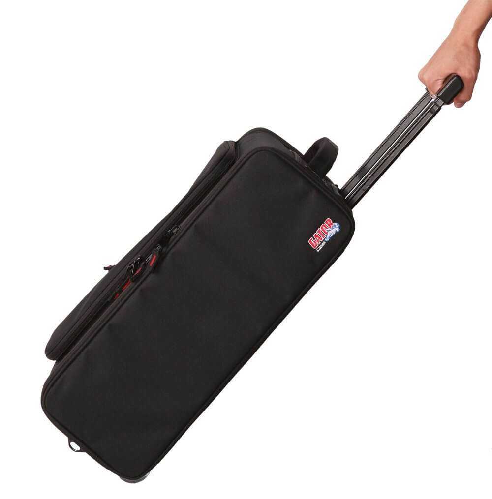 2U Lightweight rack bag w/ tow handle and wheels-GR-RACKBAG-2UW