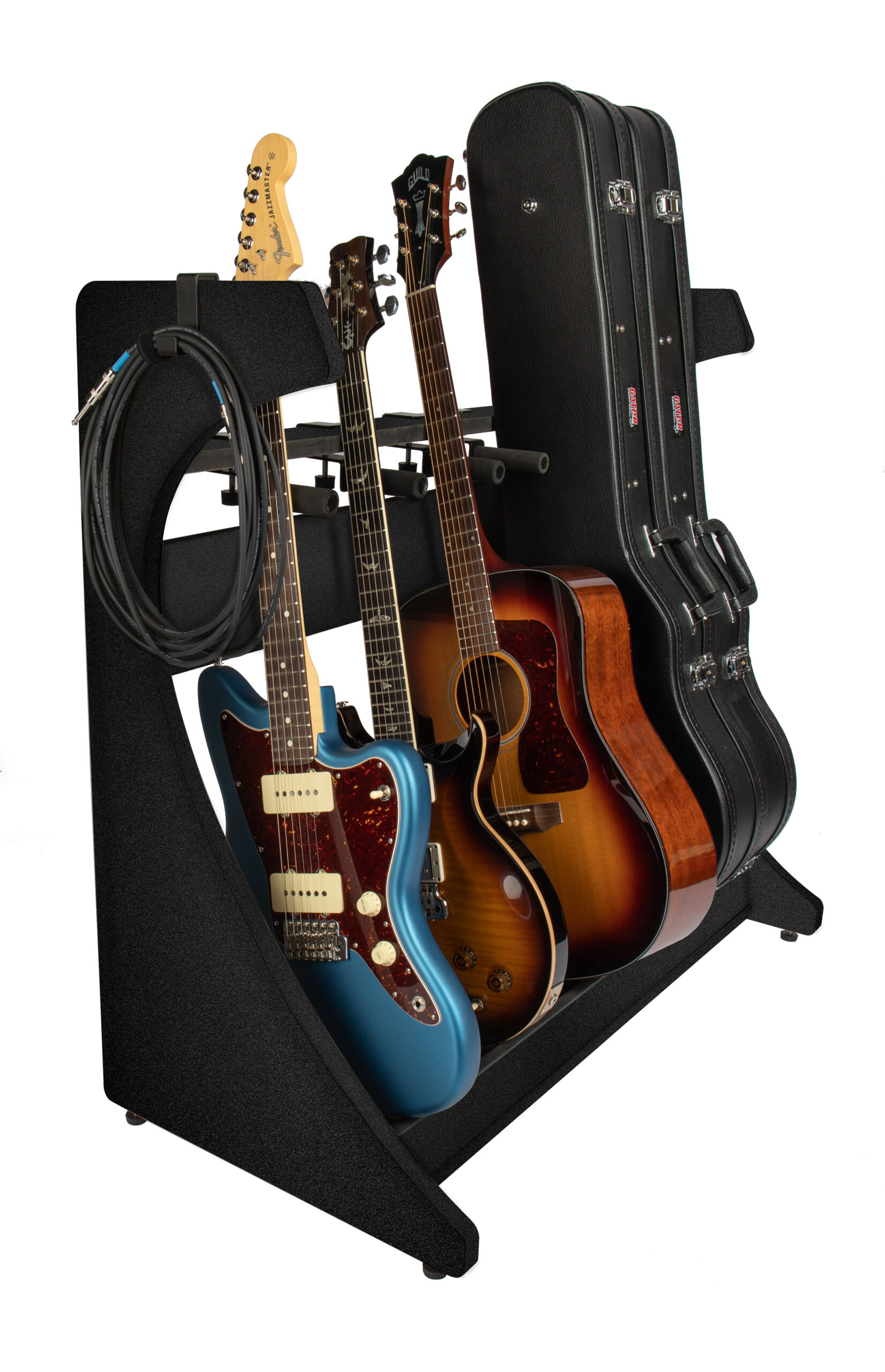 Elite Five Electric/Acoustic Guitar Rack - BLK