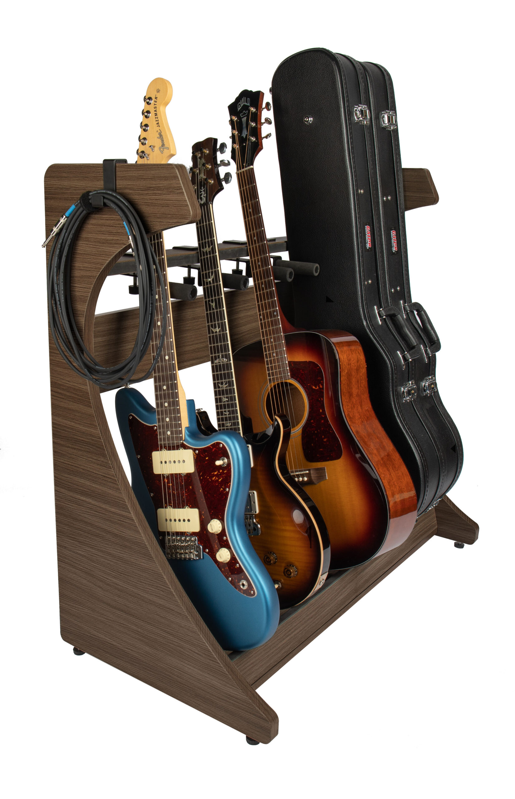 Elite Five Electric/Acoustic Guitar Rack – BRN