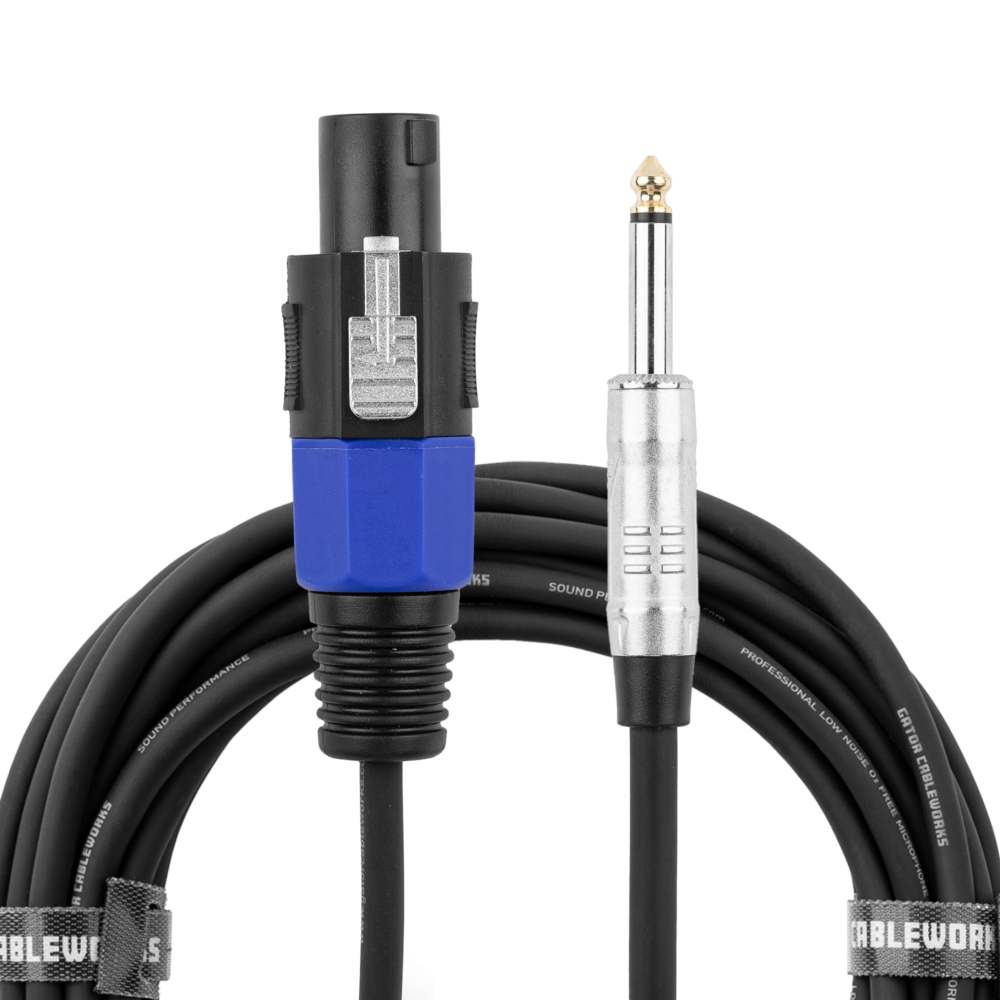 25 Foot TS to Twist Lock Connector Speaker Cable - Gator Cases