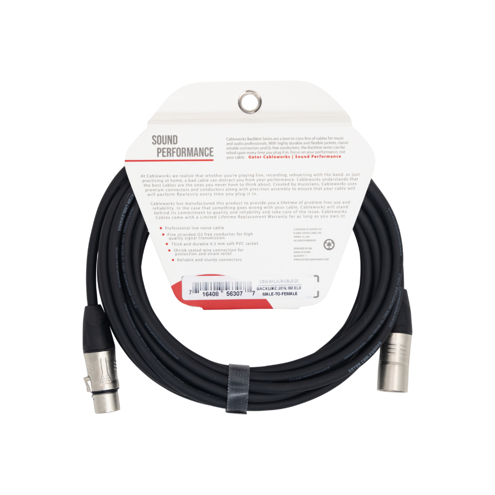 20 Foot XLR Microphone Cable