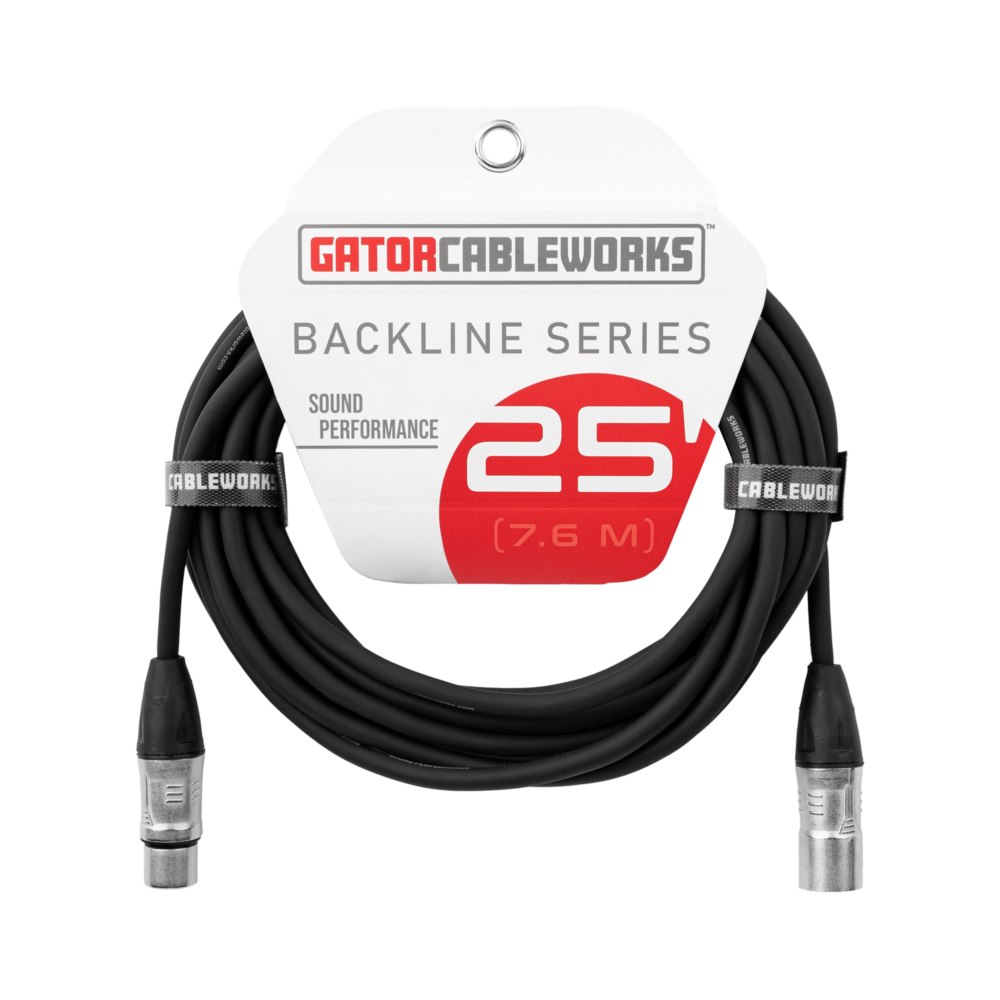 Backline Series 25 Foot XLR Microphone Cable – GCWB-XLR-25