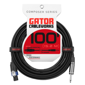 100 Foot TS to Twist Lock Connector Speaker Cable - GCWC-SPK-100-1TL
