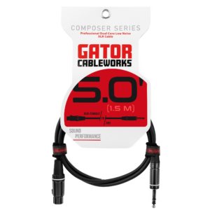 5 Foot XLR F to TRS Cable - GCWC-XLR-05FTRS