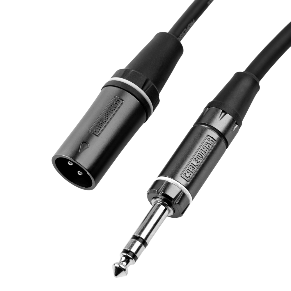 10 Foot XLR M to TRS Cable - GCWC-XLR-10MTRS - Gator Cases