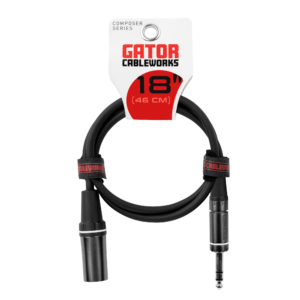 18 Inch XLR M to TRS Cable - GCWC-XLR-18INMTRS