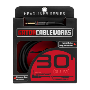 30 Foot Strt to RA Quiet Instrument Cable - GCWH-INS-30RAQT
