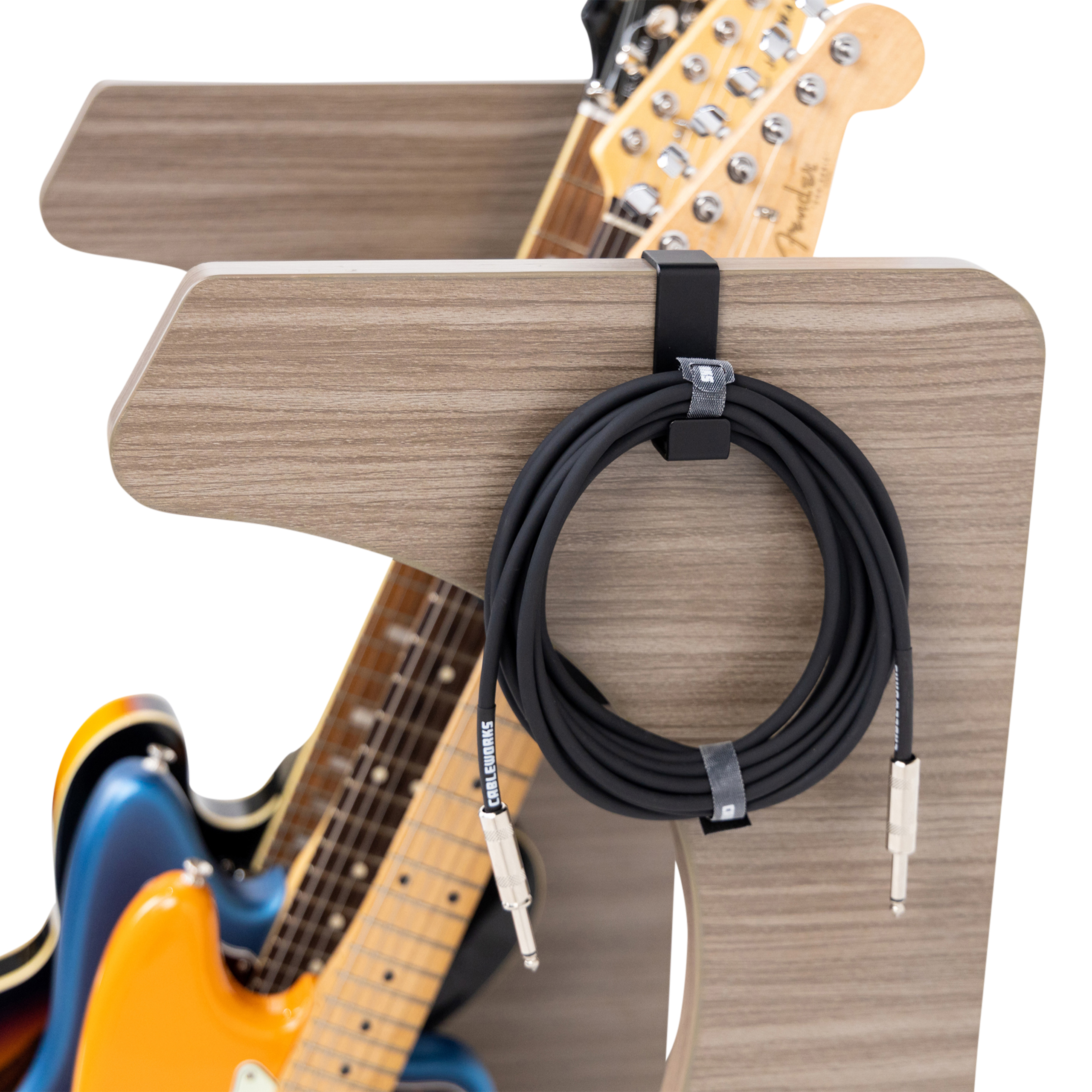 Elite Three Electric/Acoustic Guitar Rack – Grey-GFW-ELITEGTR3RK-GRY