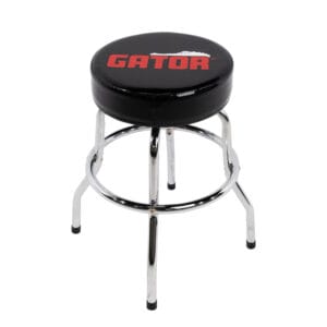 Gator branded 24” padded swivel  player's stool