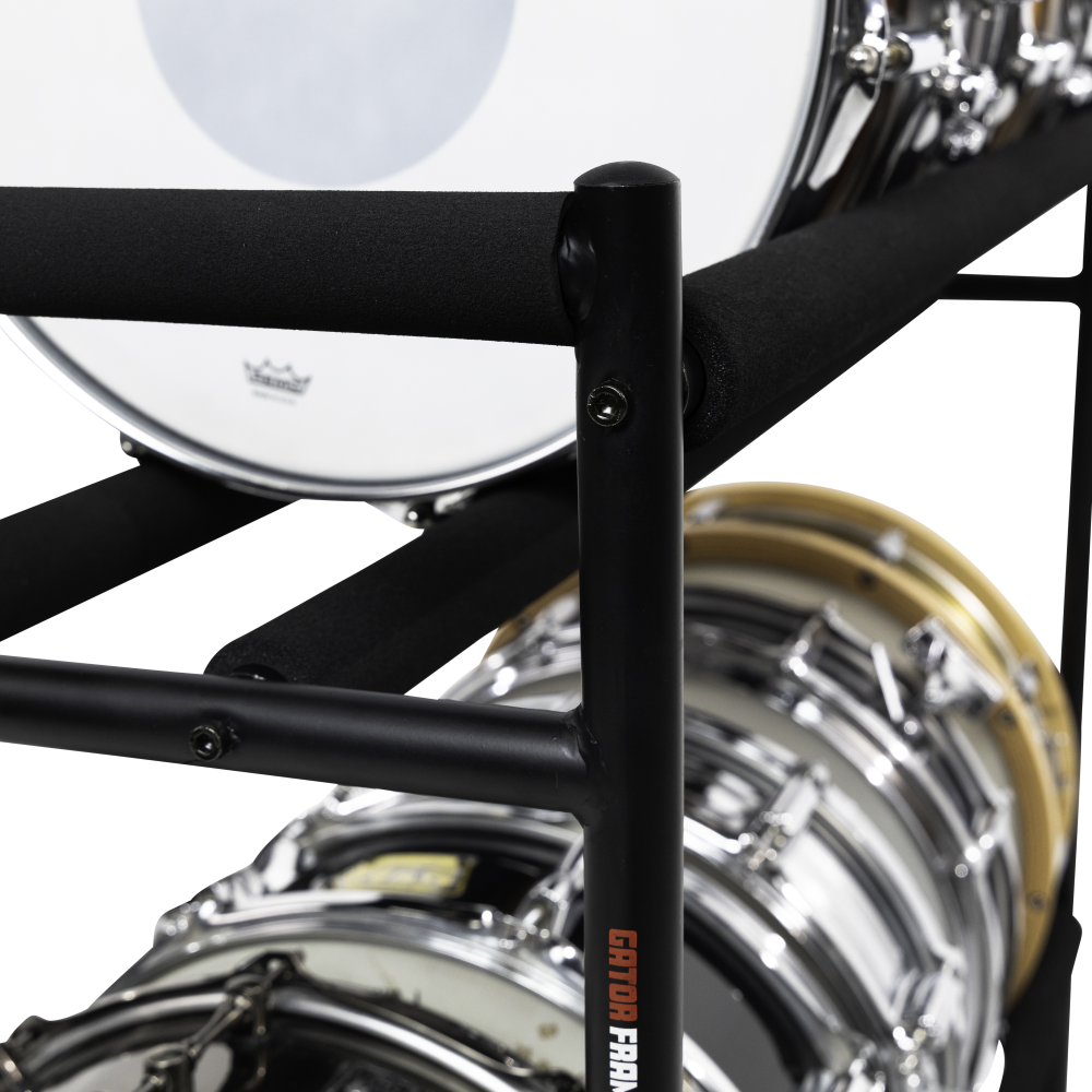 Two-Tier Snare Rack with Locking Casters