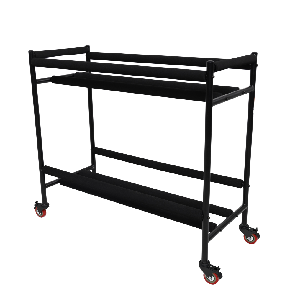 Two-Tier Snare Rack with Locking Casters