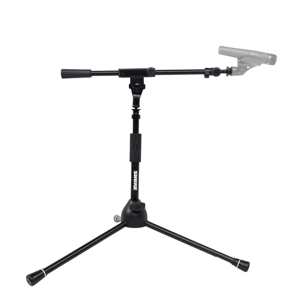 Low-Profile Tripod Mic Stand with Telescoping Boom