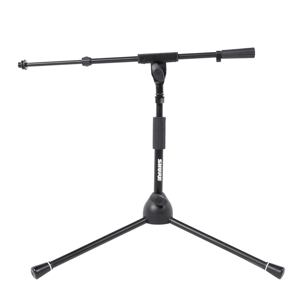 Low-Profile Tripod Mic Stand with Telescoping Boom