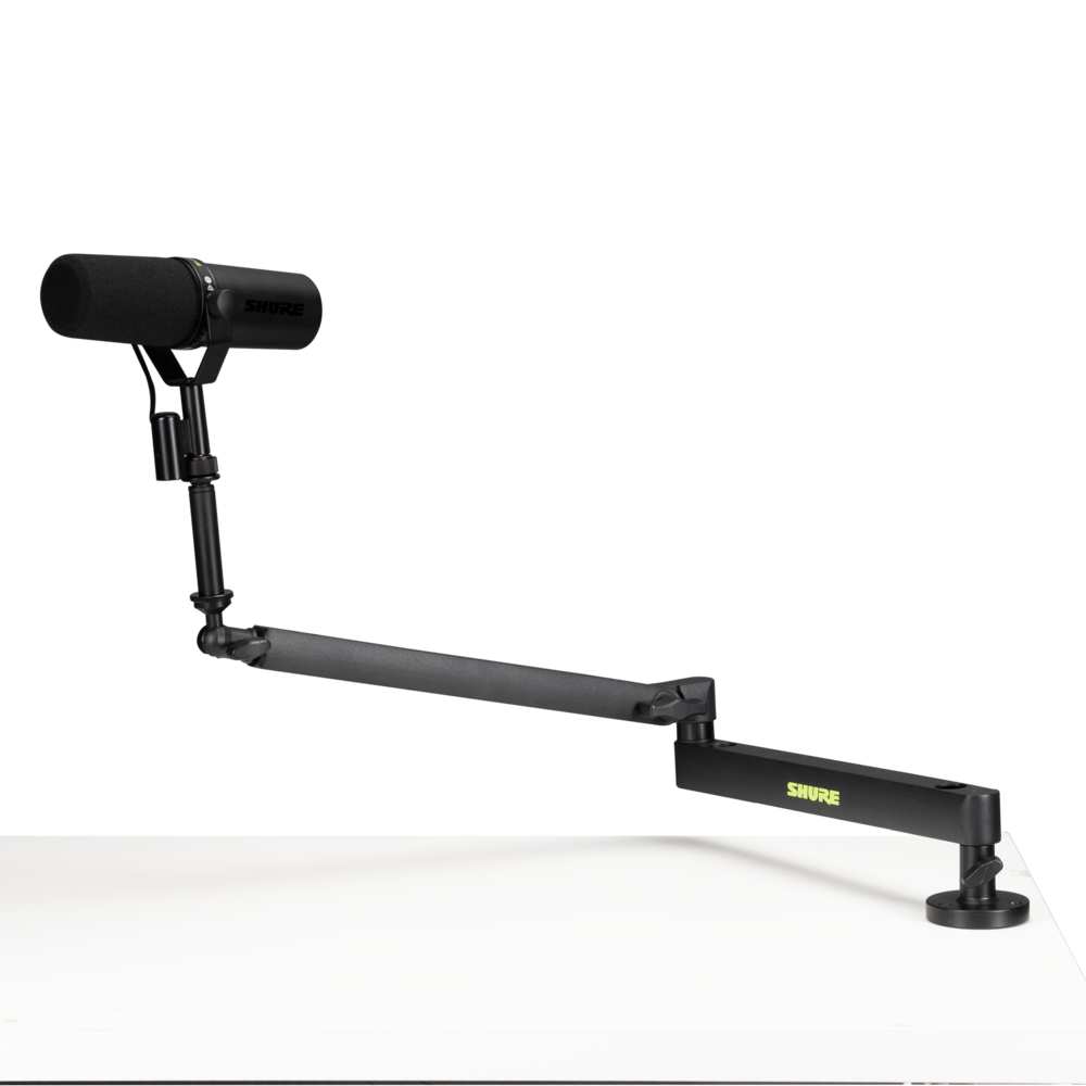 Shure Low-Profile Desktop Mic Boom Stand – SH-BROADCAST2