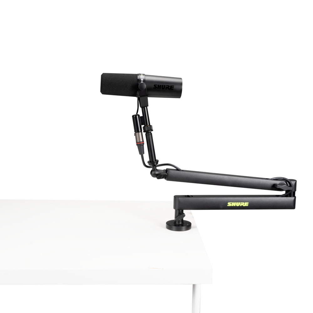 Shure Low-Profile Desktop Mic Boom Stand – SH-BROADCAST2