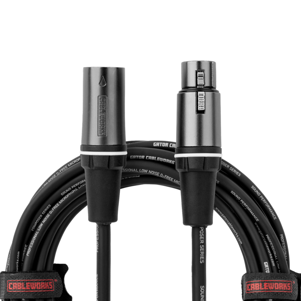100 Foot XLR Microphone Cable - GCWC-XLR-100 - Gator Cases
