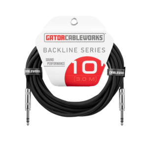 10-foot TRS ¼" Male to Male Balanced Patch Cable - GCWB-BPC-10