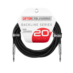 20-foot TRS ¼" Male to Male Balanced Patch Cable - GCWB-BPC-20