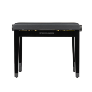 Gator Deluxe Height Adjustable Piano Bench, Black - GFW-KEYBENCH-HABK