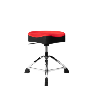 Gator Air Glide Drum Throne Saddle Seat- Red - GP-DTH-ASD-RD